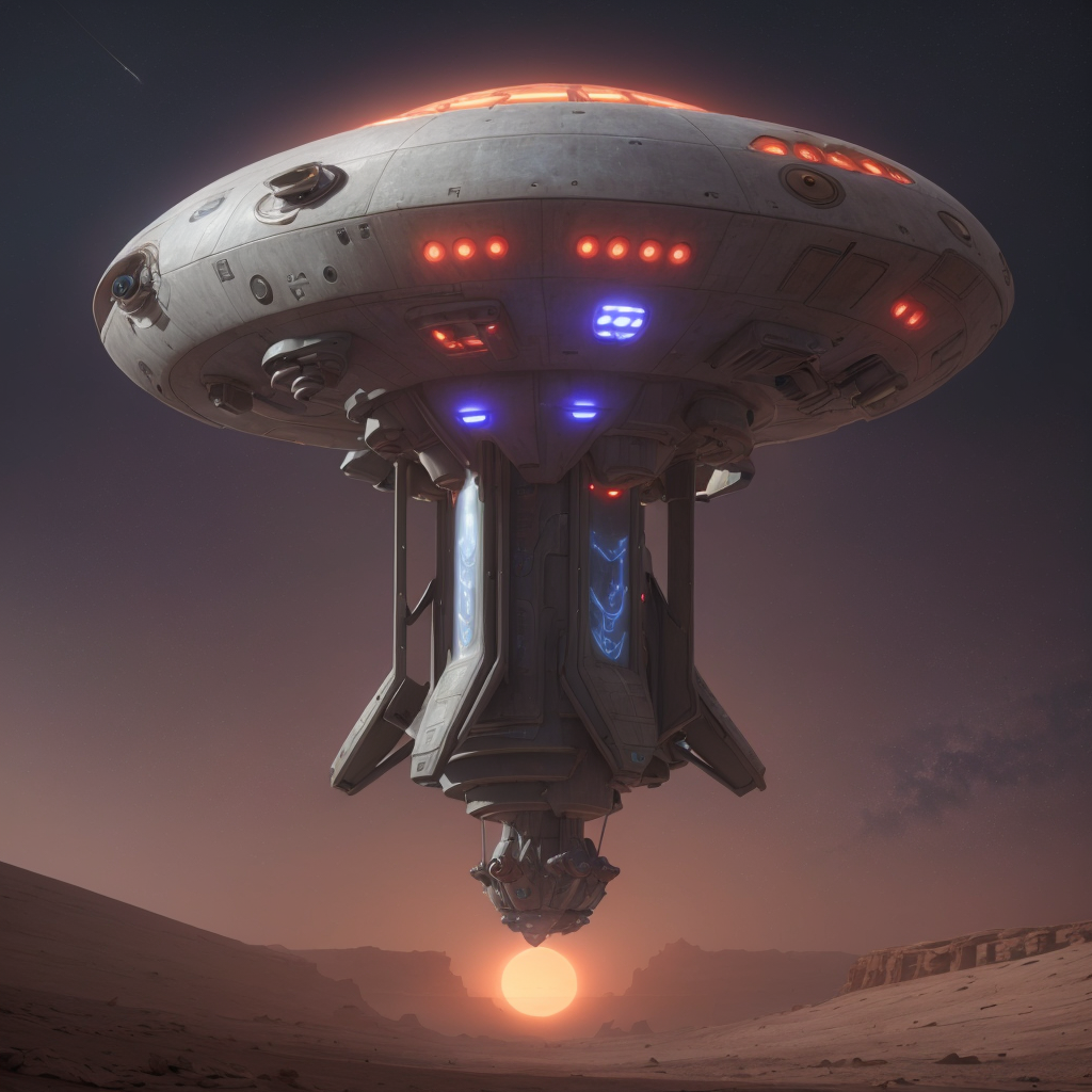 61735-12365-raw, spaceship_ufo   , flying, plasma engines,  desert mars, sunrise, cinematic.png